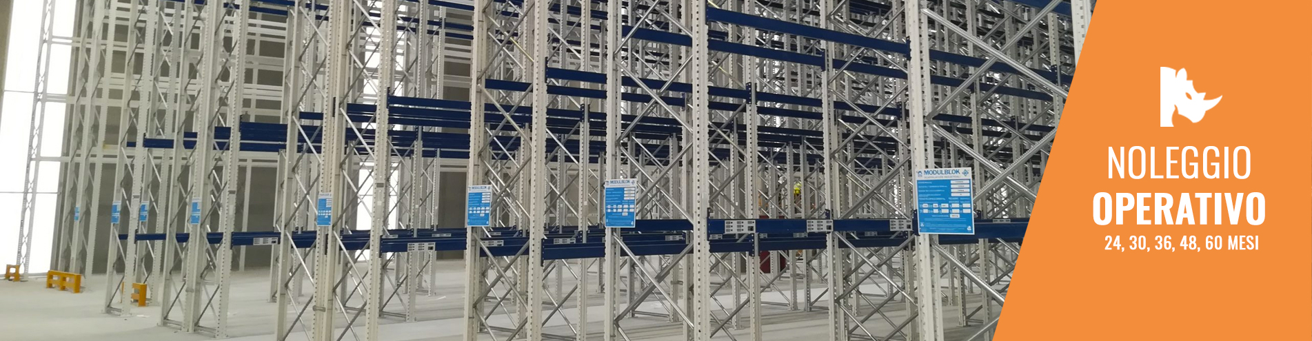 Noleggio operativo delle scaffalature